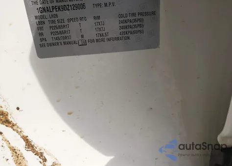 2013 Chevrolet Equinox 2Lt from USA, damaged, VIN 1GNALPEK9DZ129006